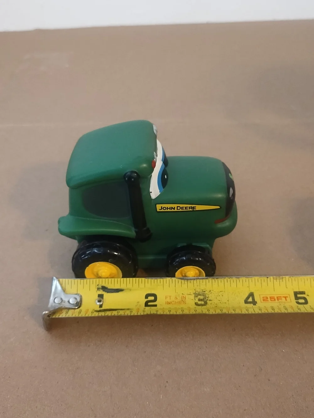 Ertl John Deere Toy Tractor (Soft Plastic) green and yellow very good condition